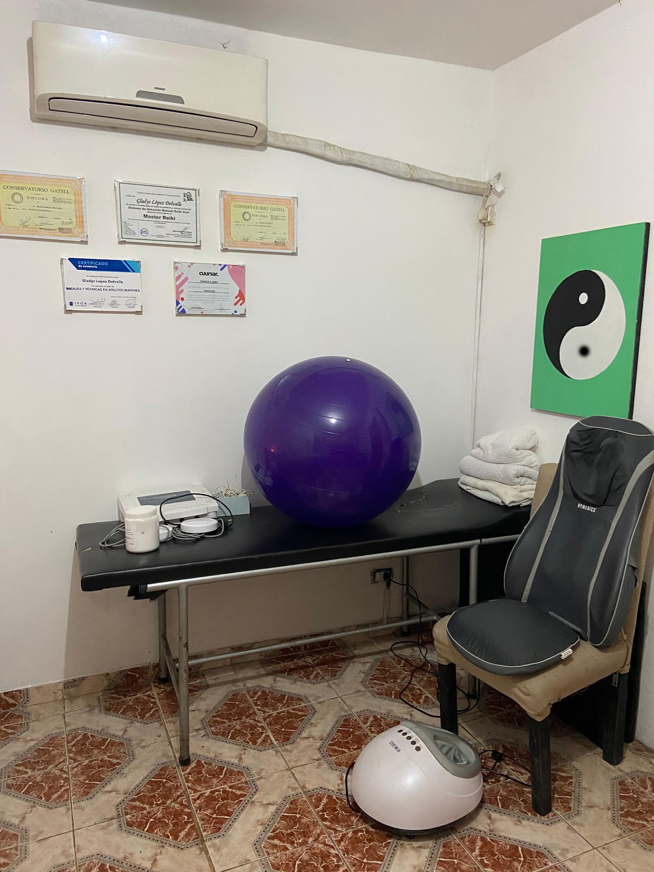 Sala de masajes y reiki